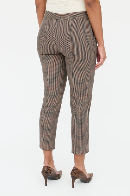 The Row Brown & Black Houndstooth Suit