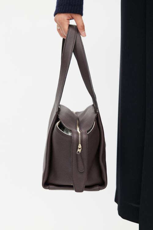 The Row Brown TR1 Leather Bag