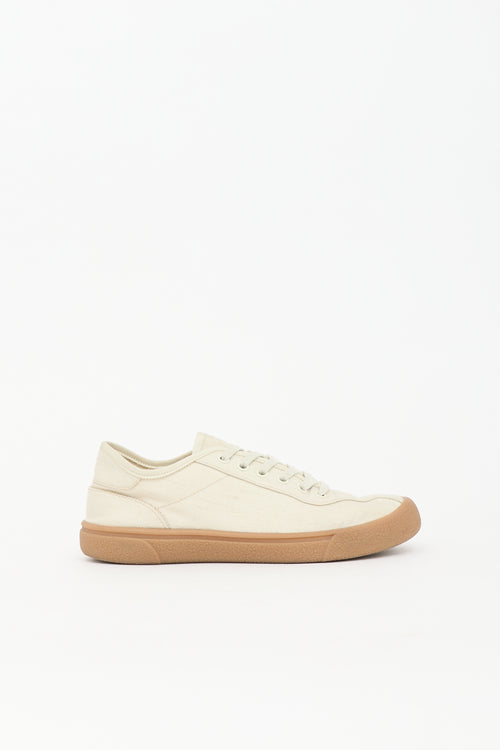 The Row Canvas Low Top Sneaker