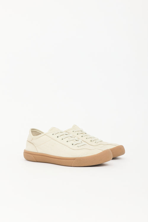 The Row Canvas Low Top Sneaker