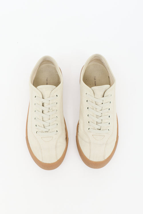 The Row Canvas Low Top Sneaker