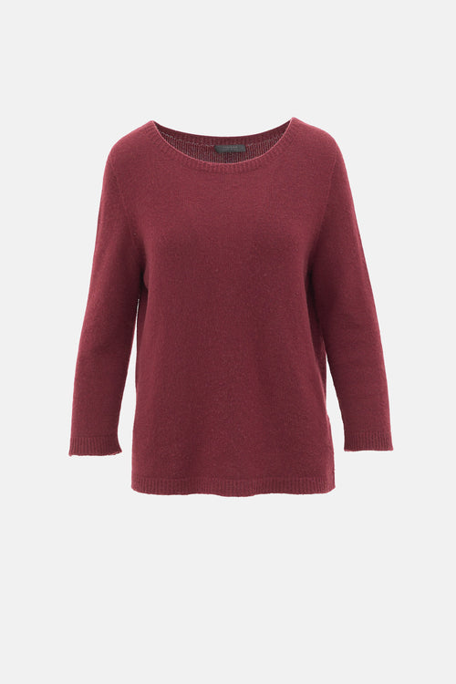 The Row Cashmere Bateau Neck Sweater