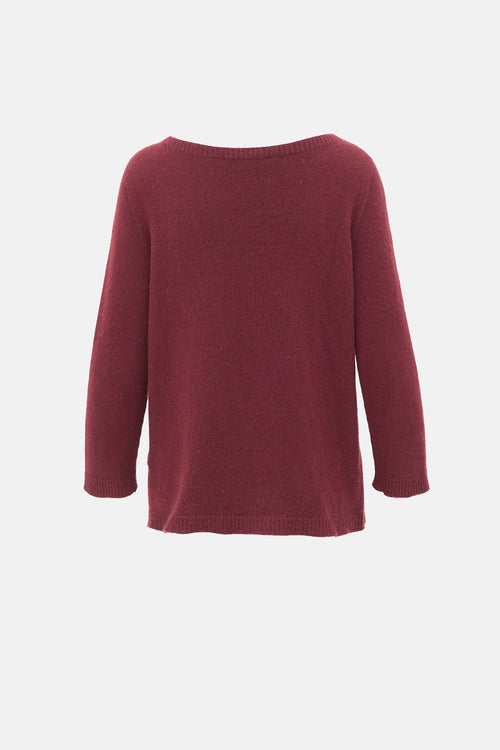 The Row Cashmere Bateau Neck Sweater