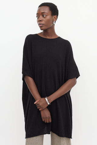The Row Cashmere & Silk Knit Tunic Top