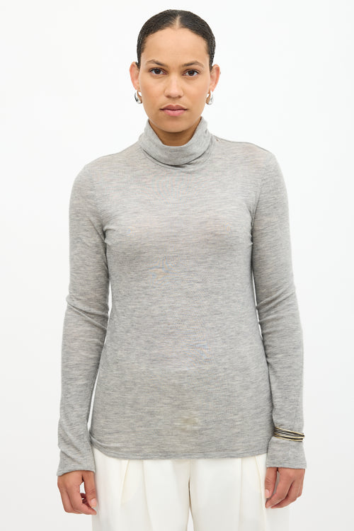 The Row Cashmere Turtleneck Top