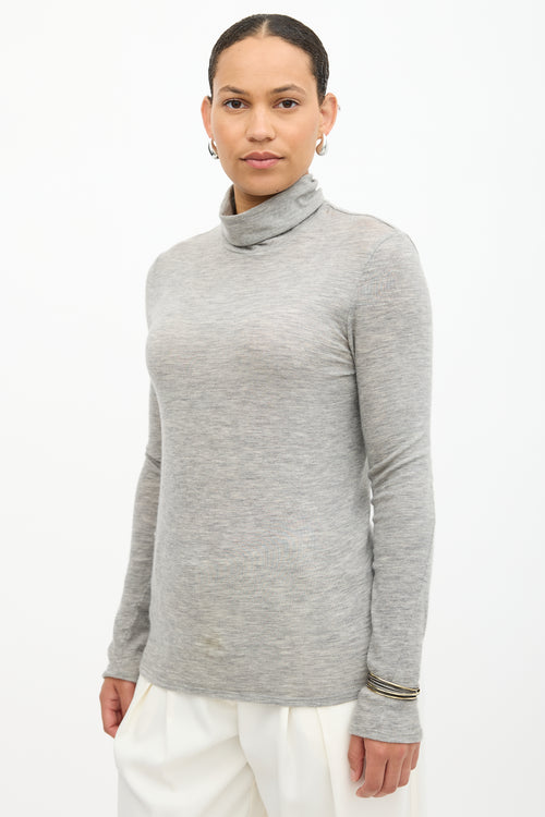 The Row Cashmere Turtleneck Top