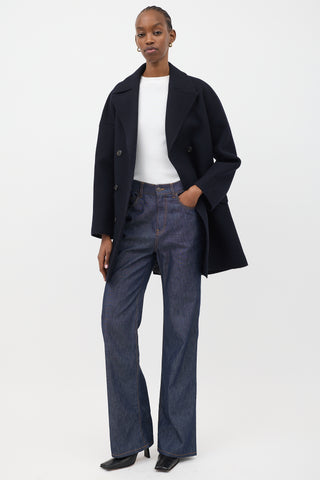 The Row Chambray Flared Jeans