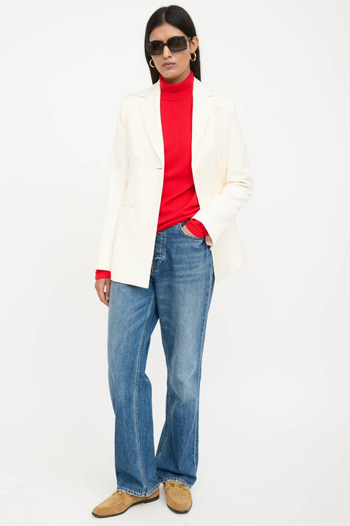 The Row Cream Blazer