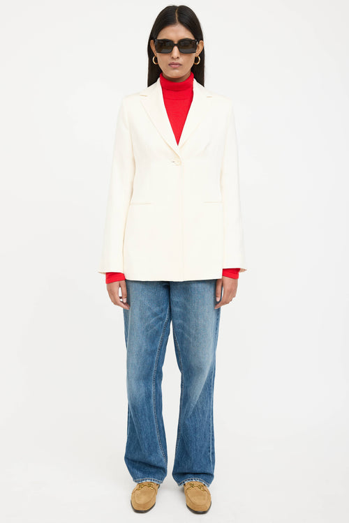 The Row Cream Blazer