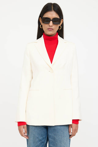 The Row Cream Blazer