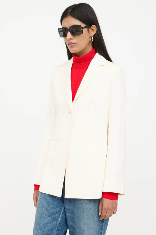 The Row Cream Blazer