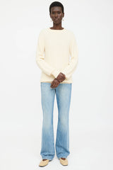The Row Cashmere Ribbed Knit Sweater