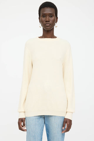 The Row Cashmere Ribbed Knit Sweater