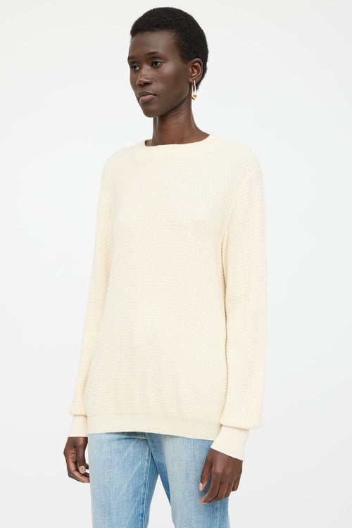 The Row Cashmere Ribbed Knit Sweater