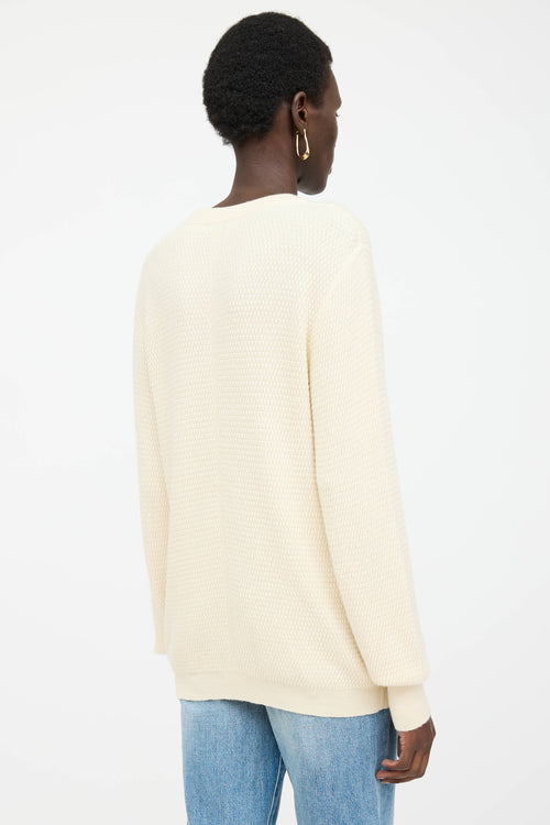 The Row Cashmere Ribbed Knit Sweater