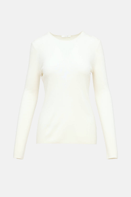 The Row Knit Long Sleeve Top