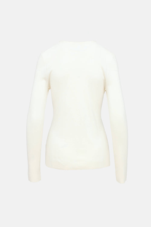 The Row Knit Long Sleeve Top
