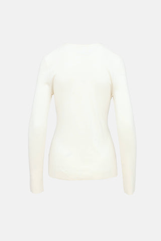 The Row Knit Long Sleeve Top