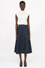 The Row Merino Turtleneck Sleeveless Top