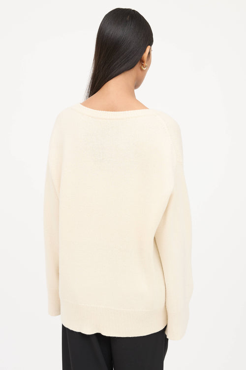 The Row Cashmere V-Neck Sweater