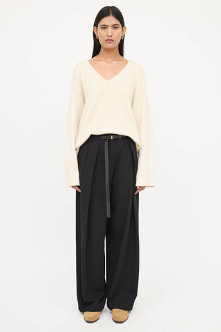 The Row Cashmere V-Neck Sweater