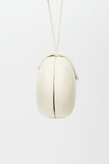 The Row Cream Leather Lou Clutch