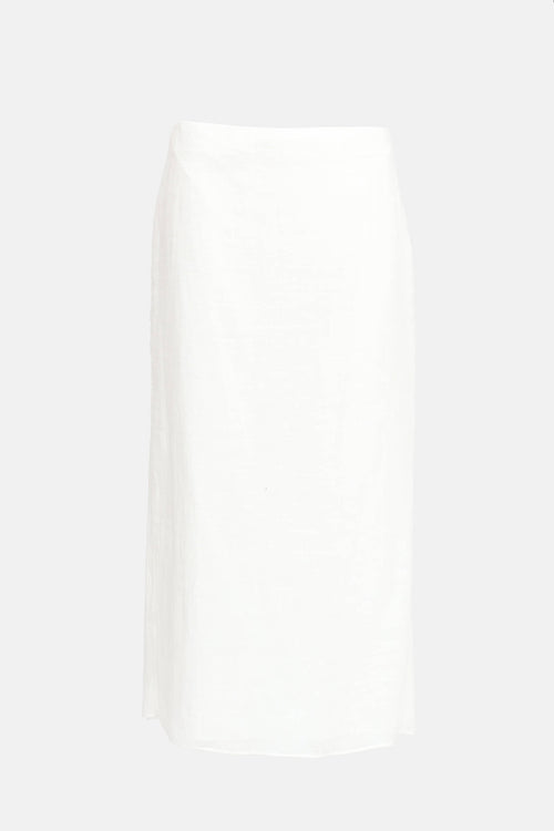 The Row Linen Berth Skirt