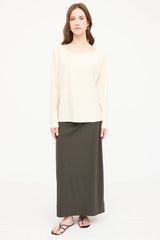 The Row Knit Longsleeve Boat Neck Top