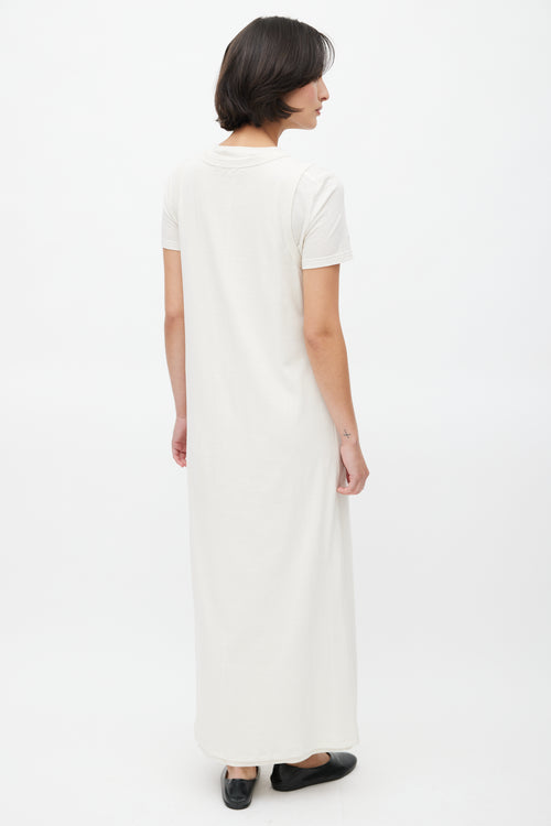 The Row Cream Maritzia Layered T-Shirt Dress