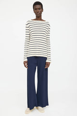 The Row Cashmere Striped Knit Sweater