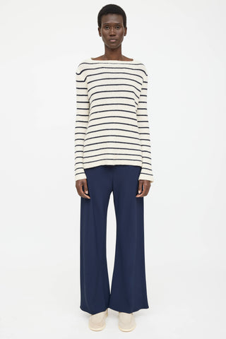 The Row Cashmere Striped Knit Sweater
