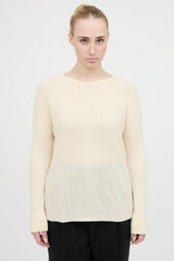 The Row Cashmere Ribbed Top