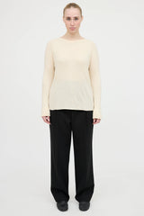 The Row Cashmere Ribbed Top