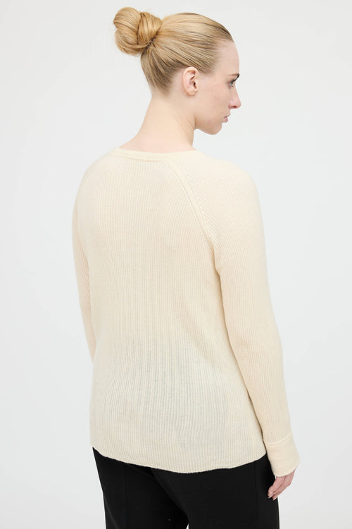 The Row Cashmere Ribbed Top