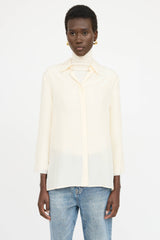 The Row Silk Button Up Shirt