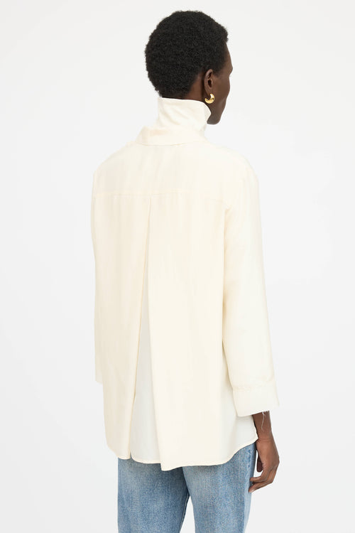 The Row Silk Button Up Shirt