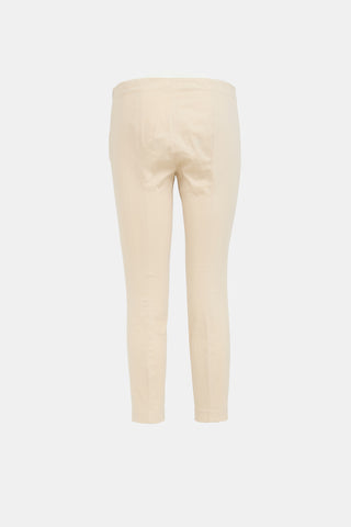 The Row Poplin Panelled Slim Trouser