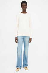 The Row Wool Ribbed Knit Sweater
