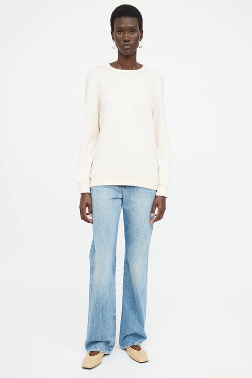 The Row Wool Ribbed Knit Sweater