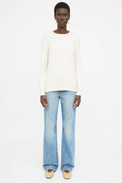 The Row Wool Ribbed Knit Sweater