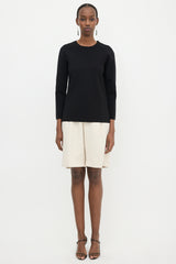 The Row Cropped Jersey Top