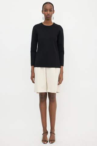 The Row Cropped Jersey Top