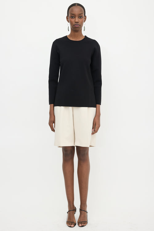 The Row Cropped Jersey Top