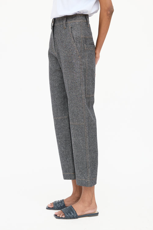 Brunello Cucinelli Wool FX Denim Pant