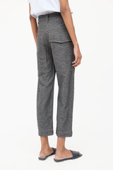 Brunello Cucinelli Wool FX Denim Pant