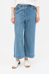 The Row Edna Wide Leg Cropped Jeans