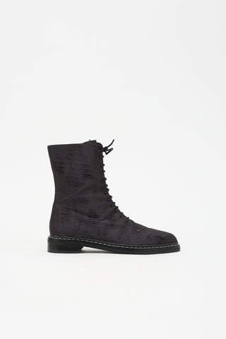 The Row Fara Distressed Combat Boot