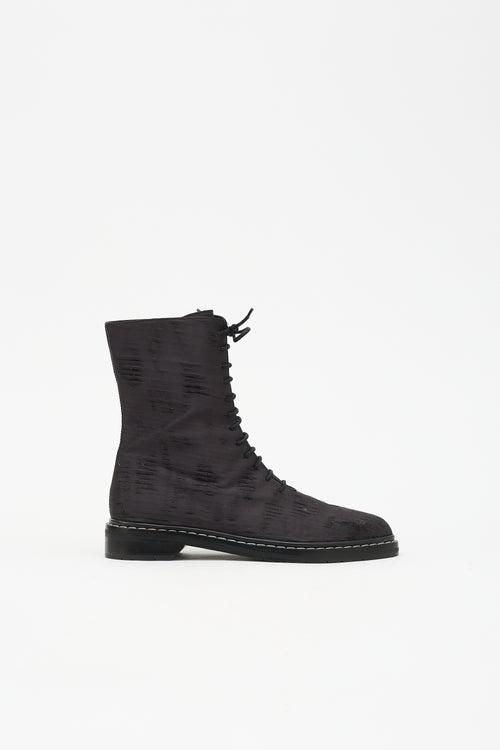 The Row Fara Distressed Combat Boot
