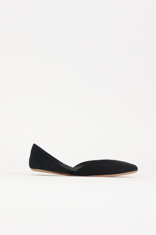 The Row Suede Gemma Ballet Flat
