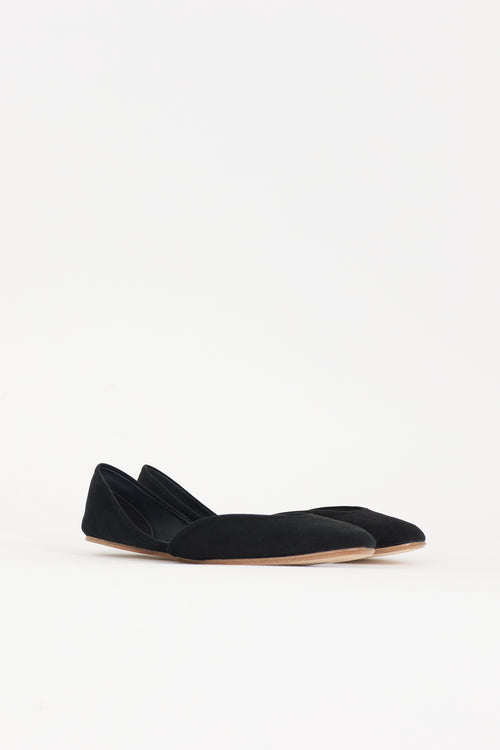 The Row Suede Gemma Ballet Flat